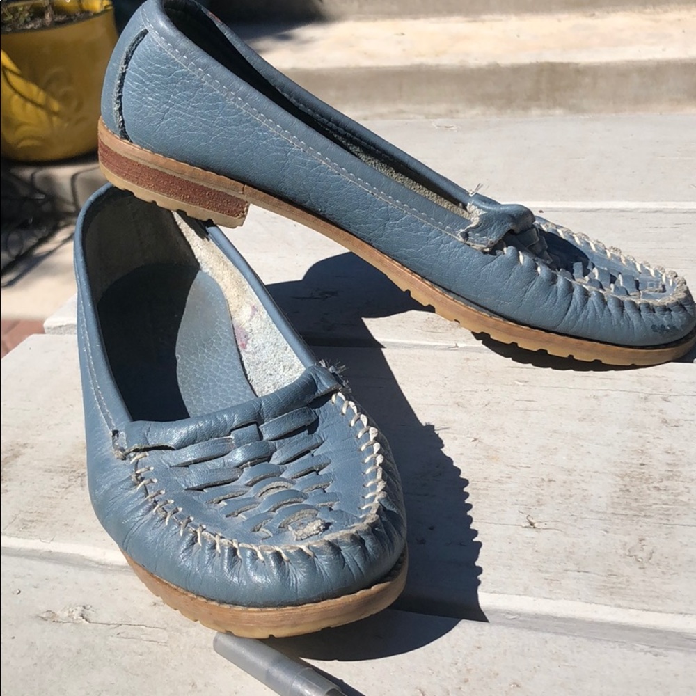 Shoes, ladies, L L Bean, denim color Sz  7